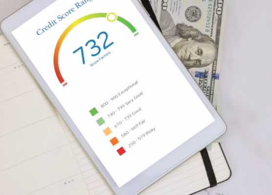 Credit repair consultant helping a client create a personalized plan to improve credit score for home loan approval.