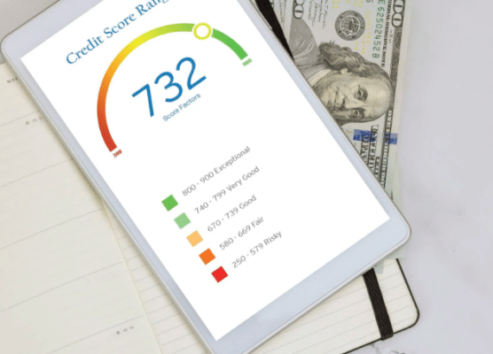 Credit repair consultant helping a client create a personalized plan to improve credit score for home loan approval.